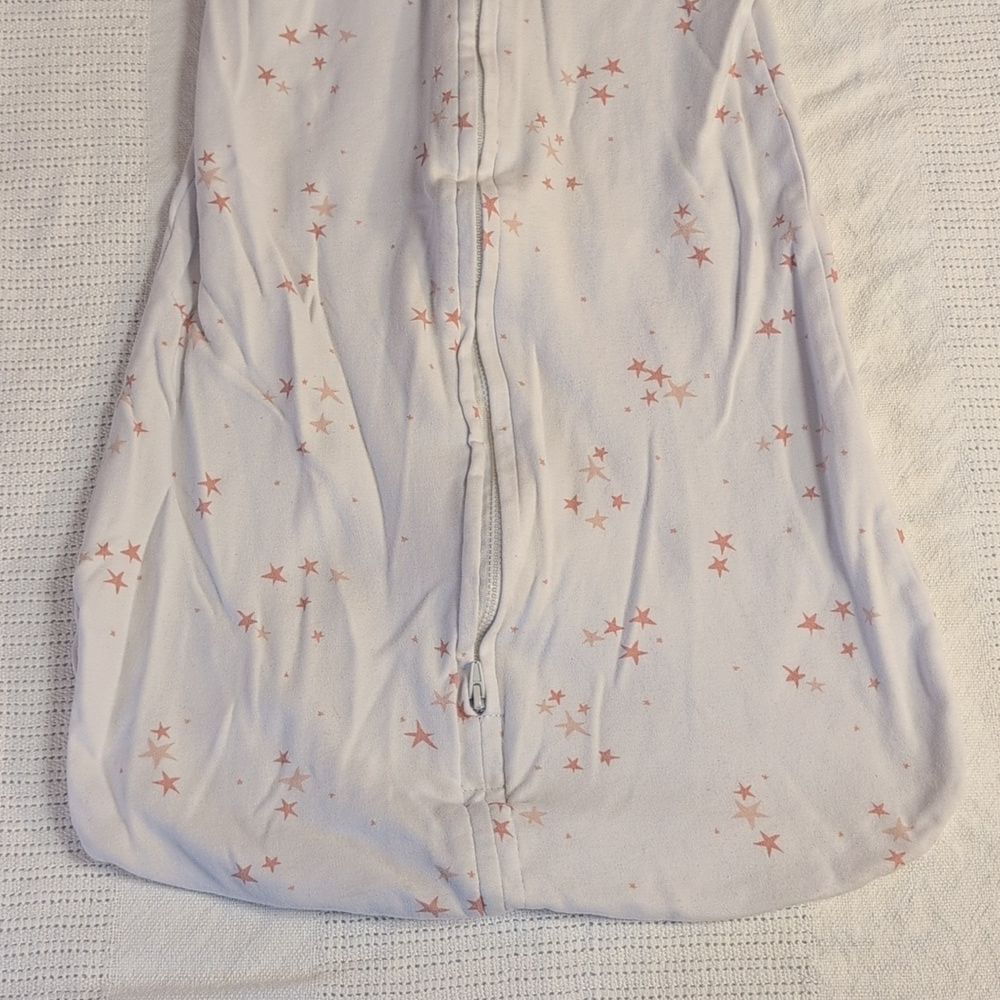 Ely's&Co 6-12 Month Pink and White Cotton Zippered Sleep Sacks, set of 2 - Picture 12 of 16